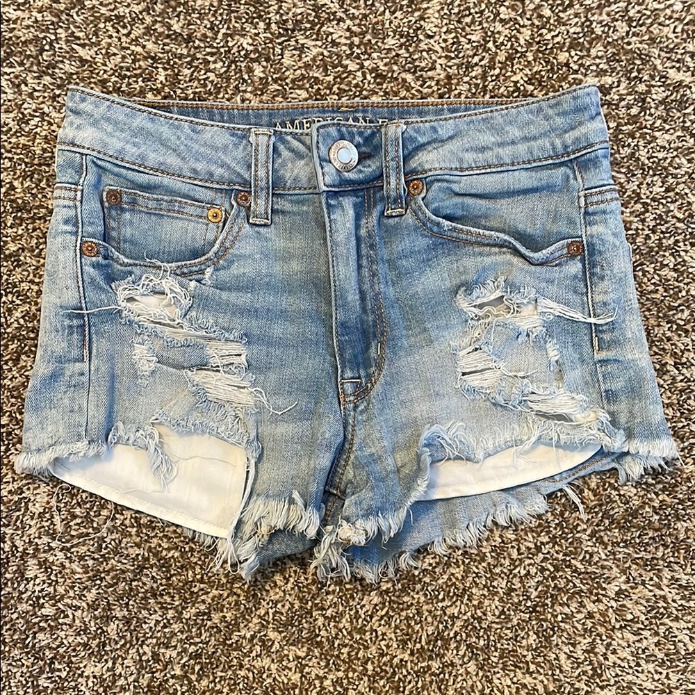 Denim Distressed Women Shorts